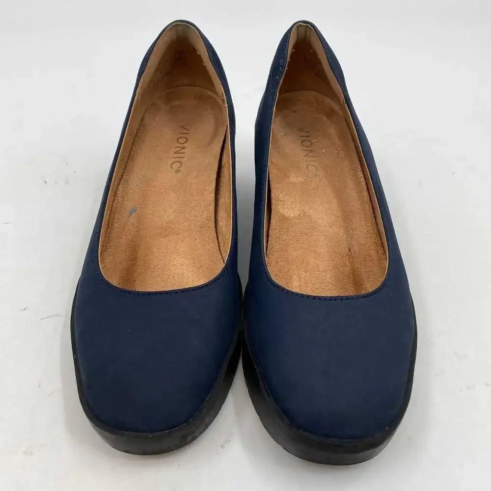 Vionic Blue Suede Wedges | Women's Size 6
